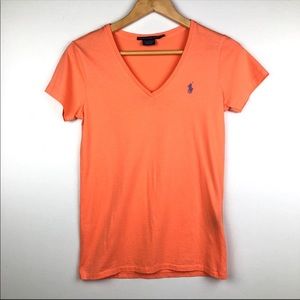 Lauren Ralph Lauren V Neck Basic Tee Size M